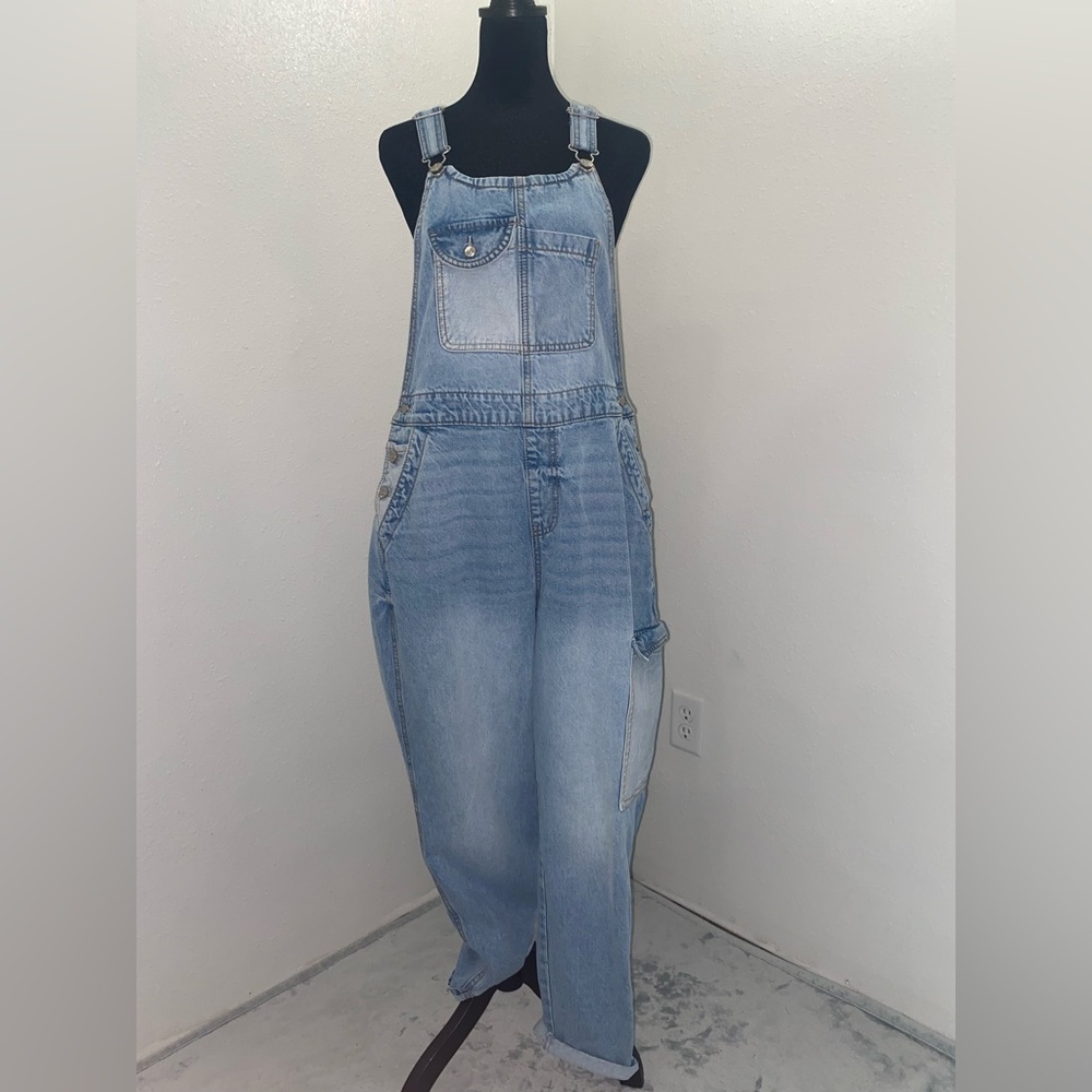 Celebrity Pink Light Blue Women Jeans Overalls